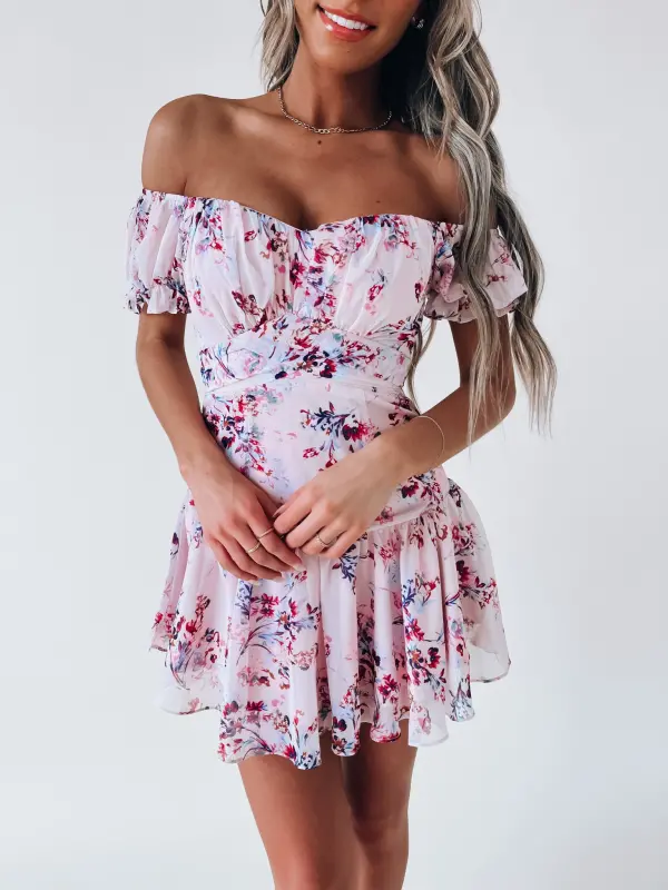Alara Floral Off The Shoulder Dress