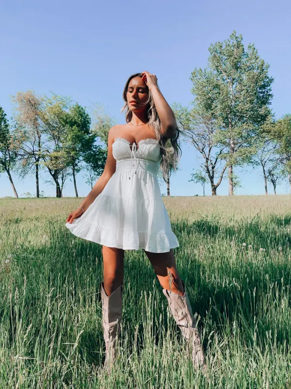 Breanna Strapless Summer Dress-64978