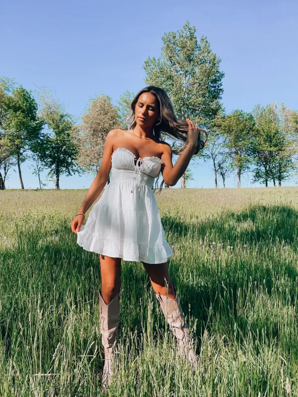 Breanna Strapless Summer Dress