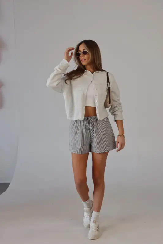 Peyton Pull On Striped Short