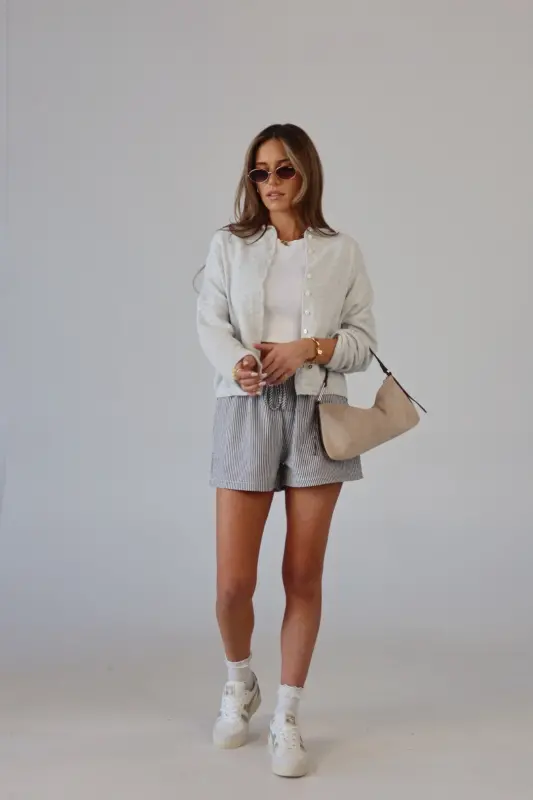 Peyton Pull On Striped Short