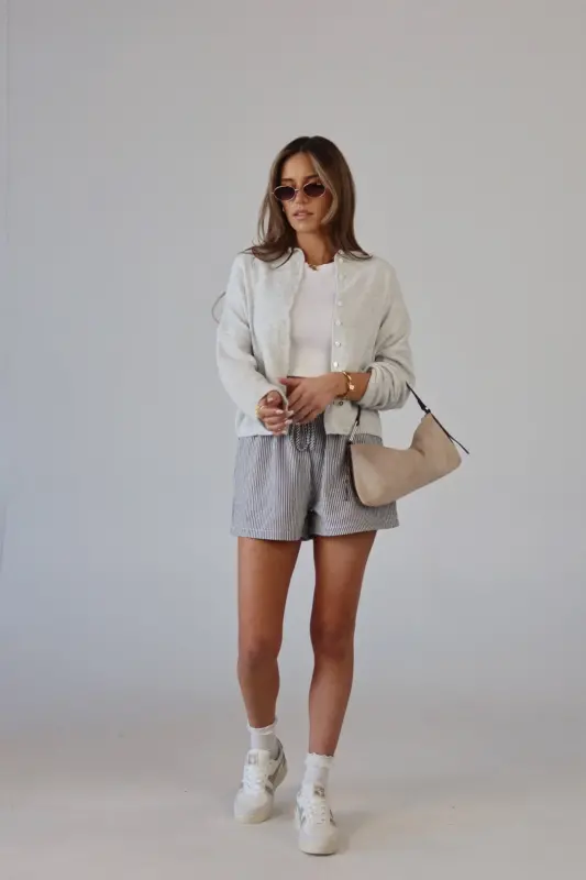 Peyton Pull On Striped Short