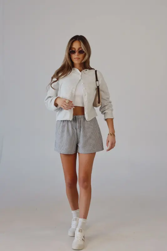 Peyton Pull On Striped Short